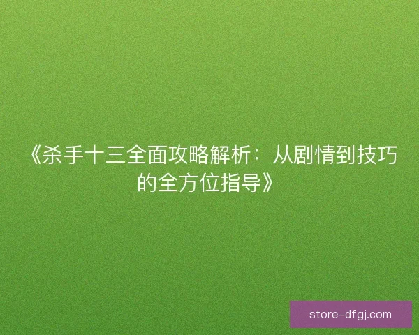 《杀手十三全面攻略解析：从剧情到技巧的全方位指导》